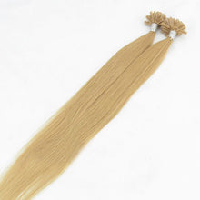Load image into Gallery viewer, PREMIUM QUALITY 16-24 Inches Straight Nail Tip Remy Human Hair Extensions colour #27 Strawberry Blonde