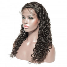 Load image into Gallery viewer, PREMIUM QUALITY #1B 14-24 Inches 13x6 Density Water Wavy Frontal Lace Wig