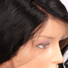 Load image into Gallery viewer, PREMIUM QUALITY #1B Bleached knots 360 Lace Frontal Wig 150% Density Body Wave Virgin Hair