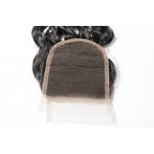 Load image into Gallery viewer, PREMIUM QUALITY 10-20 Inches 4" x 4" Natural Wavy Free Part Lace Closure #1B Natural Black
