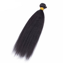 Load image into Gallery viewer, 10AA GRADE QUALITY 10-28 Inches Kinky Curly 100% Brazilian Human Hair 1B Natural Black