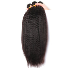 Load image into Gallery viewer, 10AA GRADE QUALITY 10-28 Inches Kinky Curly 100% Brazilian Human Hair 1B Natural Black