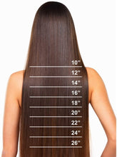 Load image into Gallery viewer, PREMIUM QUALITY 16-24 Inches Straight Nail Tip Remy Human Hair Extensions colour #4 Chocolate brown