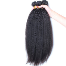 Load image into Gallery viewer, 10AA GRADE QUALITY 10-28 Inches Kinky Curly 100% Brazilian Human Hair 1B Natural Black