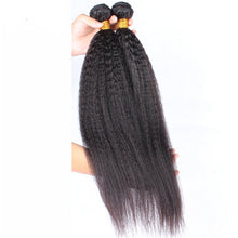 Load image into Gallery viewer, 10AA GRADE QUALITY 10-28 Inches Kinky Curly 100% Brazilian Human Hair 1B Natural Black