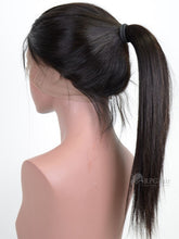 Load image into Gallery viewer, PREMIUM QUALITY 10-20 Inches 22" x 4"x 2" Sleek Straight #1B Natural Black 360 Lace Frontal