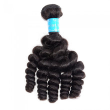 Load image into Gallery viewer, PREMIUM QUALITY 12-26 Inches Loose 100% Virgin Funmi Egg curls 100% Virgin Peruvian human hair colour 1B Natural Black
