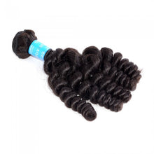 Load image into Gallery viewer, PREMIUM QUALITY 12-26 Inches Loose 100% Virgin Funmi Egg curls 100% Virgin Peruvian human hair colour 1B Natural Black