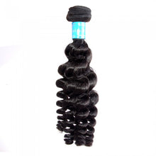 Load image into Gallery viewer, PREMIUM QUALITY 12-26 Inches Loose 100% Virgin Funmi Egg curls 100% Virgin Peruvian human hair colour 1B Natural Black