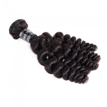 Load image into Gallery viewer, PREMIUM QUALITY 12- 26 Inches Funmi Egg Curls 100% Virgin Brazilian Hair 1B Natural Black