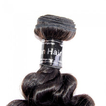 Load image into Gallery viewer, PREMIUM QUALITY 12- 26 Inches Funmi Egg Curls 100% Virgin Brazilian Hair 1B Natural Black