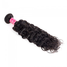Load image into Gallery viewer, 10AA GRADE QUALITY 10-28 Inches Italian Curly 100% Indian Human Hair 1B Natural Black