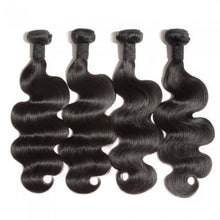 Load image into Gallery viewer, PREMIUM QUALITY 10-30 Inches Body Wave 100% Indian Human Hair Colour 1B Natural Black