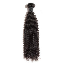 Load image into Gallery viewer, PREMIUM QUALITY 10-30 Inches Kinky Curly 100% Virgin Indian Hair 1B Natural Black