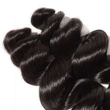 Load image into Gallery viewer, PREMIUM QUALITY 10-30 Inches Loose Wave 100% Indian Human Hair 1B Natural Black