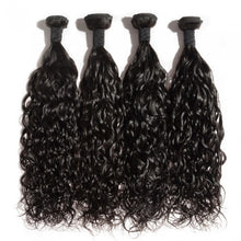Load image into Gallery viewer, PREMIUM QUALITY 10-30 Inches Natural Wavy 100% Virgin Indian Hair 1B Natural Black