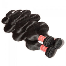 Load image into Gallery viewer, PREMIUM QUALITY 10-30 Inches Body Wave 100% Malaysian Human Hair 1B Natural Black