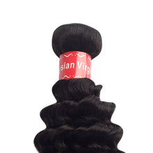 Load image into Gallery viewer, PREMIUM QUALITY 10-30 Inches Deep wave 100% Malaysian Human Hair Colour 1B Natural Black