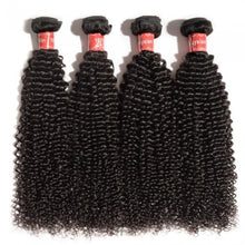 Load image into Gallery viewer, PREMIUM QUALITY 10-30 Inches Kinky Curly 100% Malaysian Human Hair 1B Natural Black