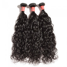 Load image into Gallery viewer, PREMIUM QUALITY 10-30 inches Natural wavy 100% Virgin Malaysian hair Colour 1B Natural Black