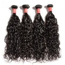 Load image into Gallery viewer, PREMIUM QUALITY 10-30 inches Natural wavy 100% Virgin Malaysian hair Colour 1B Natural Black