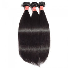 Load image into Gallery viewer, PREMIUM QUALITY 10-30 Inches Straight 100% Virgin Malaysian Hair 1B Natural Black