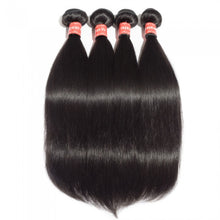 Load image into Gallery viewer, PREMIUM QUALITY 10-30 Inches Straight 100% Virgin Malaysian Hair 1B Natural Black