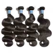 Load image into Gallery viewer, PREMIUM QUALITY 10-30 Inches Body Wave 100% Peruvian Human Hair 1B Natural Black