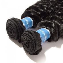 Load image into Gallery viewer, PREMIUM QUALITY 10-30 Inches Deep Wave 100% Virgin Peruvian Hair 1B Natural Black