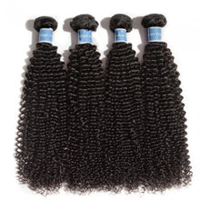 Load image into Gallery viewer, PREMIUM QUALITY 10-30 Inches Kinky Curly 100% Peruvian Human Hair 1B Natural Black