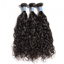 Load image into Gallery viewer, PREMIUM QUALITY 10-30 Inches Natural Wavy 100% Virgin Peruvian Hair 1B Natural Black