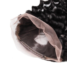 Load image into Gallery viewer, PREMIUM QUALITY 10-20 Inches 22" x 4"x 2" Loose wave #1B Natural Black 360 Lace Frontal
