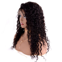 Load image into Gallery viewer, PREMIUM QUALITY #1B 14-24 Inches 13x6 Full Frontal Lace Wig 14-24 Inches Deep Curly wig