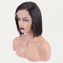 Load image into Gallery viewer, PREMIUM QUALITY #1B HD Undetectable Transparent Straight Lace Front Wig