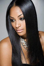 Load image into Gallery viewer, PREMIUM QUALITY 10-30 Inches Straight 100% Virgin Indian Hair 1B Natural Black