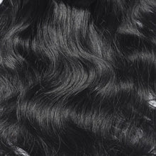 Load image into Gallery viewer, LUXURY PLATINUM 16 to 26 Inches #1 Jet Black 10 pieces body wave Clip In Human Hair Extensions
