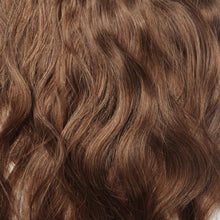 Load image into Gallery viewer, LUXURY PLATINUM 16 to 26 Inches Colour #8 Light brown 10 pieces Body wave Clip In Human Hair Extensions