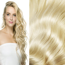 Load image into Gallery viewer, PREMIUM QUALITY 16-24 Inches Straight Nail Tip Remy Human Hair Extensions colour #613 Light Blonde
