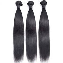 Load image into Gallery viewer, PREMIUM QUALITY 10-30 Inches Straight 100% Virgin Indian Hair 1B Natural Black