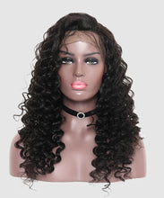 Load image into Gallery viewer, PREMIUM QUALITY 10-20 Inches 22" x 4"x 2" Loose wave #1B Natural Black 360 Lace Frontal