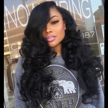 Load image into Gallery viewer, PREMIUM QUALITY 10-30 Inches Body Wave 100% Malaysian Human Hair 1B Natural Black