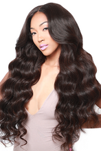 Load image into Gallery viewer, PREMIUM QUALITY 10-30 inches 100% Virgin Brazilian Human Hair Body wave weave 1B Natural black