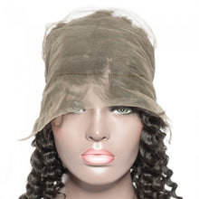 Load image into Gallery viewer, PREMIUM QUALITY 10-20 Inches 22" x 4"x 2" Deep wave #1B Natural Black 360 Lace Frontal