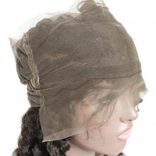 Load image into Gallery viewer, PREMIUM QUALITY 10-20 Inches 22" x 4"x 2" Deep wave #1B Natural Black 360 Lace Frontal