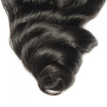 Load image into Gallery viewer, PREMIUM QUALITY 10-20 Inch 4" x 4" Loose Wavy Free Part Lace Closure #1B Natural Black