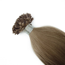 Load image into Gallery viewer, PREMIUM QUALITY 16-24 Inches Straight Nail Tip Remy Human Hair Extensions colour #18 Chocolate brown