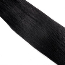 Load image into Gallery viewer, PREMIUM QUALITY 16-24 Inches Straight Nail Tip Remy Human Hair Extensions colour #1 Jet Black