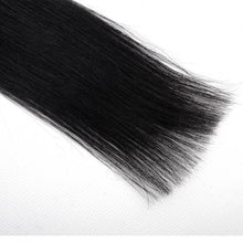 Load image into Gallery viewer, PREMIUM QUALITY 16-24 Inches Straight Nail Tip Remy Human Hair Extensions colour #1 Jet Black
