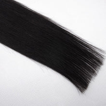 Load image into Gallery viewer, PREMIUM QUALITY 16-24 Inches Straight Nail Tip Remy Human Hair Extensions colour #1B Natural Black