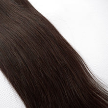 Load image into Gallery viewer, PREMIUM QUALITY 16-24 Inches Straight Nail Tip Remy Human Hair Extensions colour #4 Chocolate brown